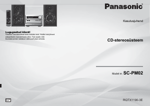 Kasutusjuhend Panasonic SC-PM02 Stereokomplekt