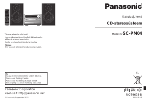 Kasutusjuhend Panasonic SC-PM04 Stereokomplekt