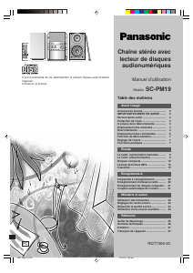 Mode d’emploi Panasonic SC-PM19 Stéréo