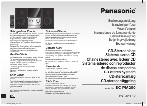 Manuale Panasonic SC-PM200 Stereo set