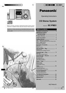 Mode d’emploi Panasonic SC-PM21 Stéréo