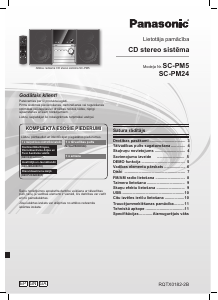 Rokasgrāmata Panasonic SC-PM24 Mūzikas centrs