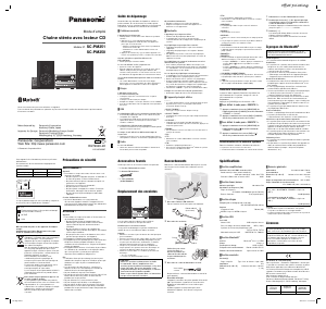 Mode d’emploi Panasonic SC-PM251 Stéréo