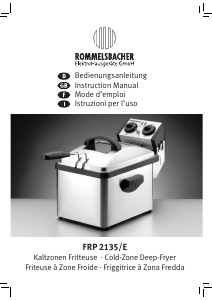 Bedienungsanleitung Rommelsbacher FRP 2135-E Fritteuse