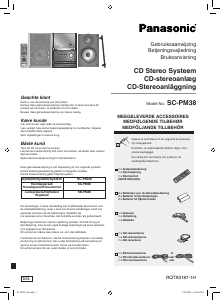 Bruksanvisning Panasonic SC-PM38 Stereoanläggning