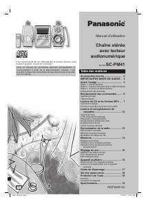 Mode d’emploi Panasonic SC-PM41 Stéréo