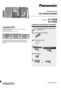 Kasutusjuhend Panasonic SC-PM42 Stereokomplekt