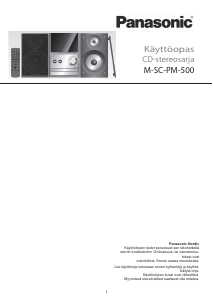 Käyttöohje Panasonic SC-PM500 Stereosetti