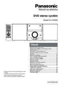 Návod Panasonic SC-PM50D Stereo súprava
