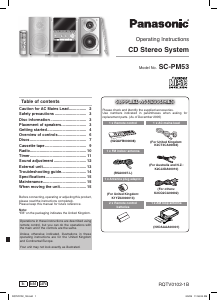 Handleiding Panasonic SC-PM53 Stereoset