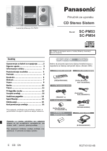 Priručnik Panasonic SC-PM53 Stereo komplet