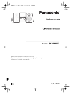 Priručnik Panasonic SC-PM600 Stereo komplet