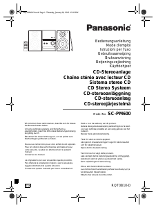 Bedienungsanleitung Panasonic SC-PM600 Stereoanlage