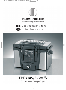 Manual Rommelsbacher FRT 2145-E Deep Fryer