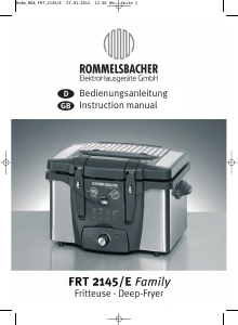 Handleiding Rommelsbacher FRT 2145-E Friteuse