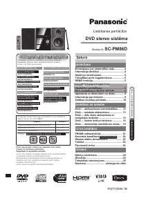 Rokasgrāmata Panasonic SC-PM86D Mūzikas centrs