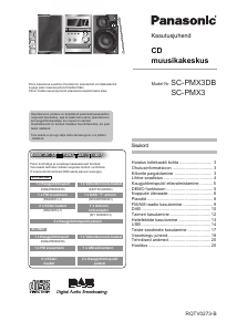 Kasutusjuhend Panasonic SC-PMX3DB Stereokomplekt