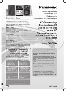 Bedienungsanleitung Panasonic SC-PMX4 Stereoanlage
