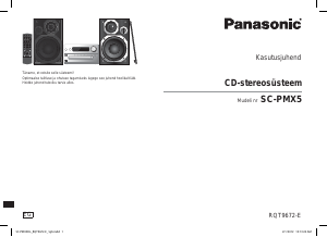 Kasutusjuhend Panasonic SC-PMX5 Stereokomplekt