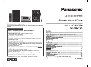 Priručnik Panasonic SC-PMX70 Stereo komplet