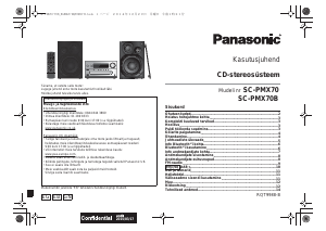 Kasutusjuhend Panasonic SC-PMX70EG Stereokomplekt