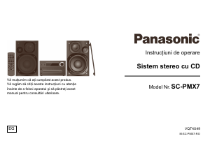 Manual Panasonic SC-PMX7EG Stereo set