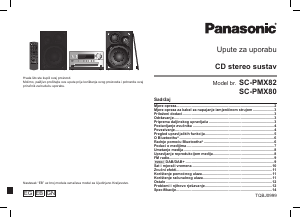 Priručnik Panasonic SC-PMX80 Stereo komplet