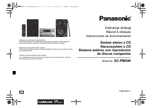 Manual de uso Panasonic SC-PMX80EG Set de estéreo