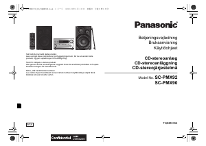 Käyttöohje Panasonic SC-PMX90EG Stereosetti