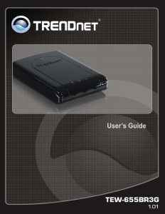 Manual TRENDnet TEW-655BR3G Router