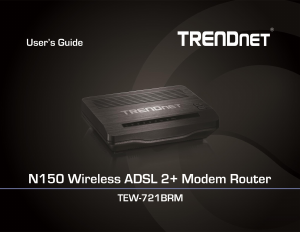 Manual TRENDnet TEW-721BRM Router