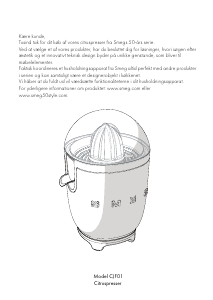 Brugsanvisning Smeg CJF01CREU Citruspresser