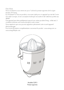 Mode d’emploi Smeg CJF01CREU Presse-agrumes