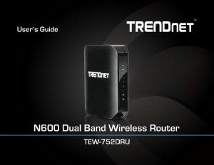 Manual TRENDnet TEW-752DRU Router