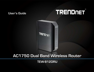 Manual TRENDnet TEW-812DRU Router