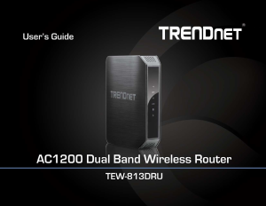 Handleiding TRENDnet TEW-813DRU Router