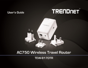 Manual TRENDnet TEW-817DTR Router