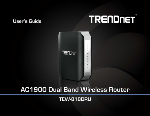 Manual TRENDnet TEW-818DRU Router
