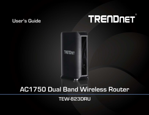 Manual TRENDnet TEW-823DRU Router