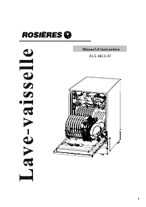 Mode d’emploi Rosières RLS 4813 Lave-vaisselle
