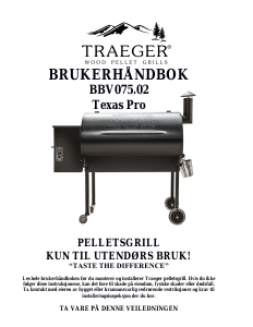 Bruksanvisning Traeger BBV075.02 Texas Pro Grill