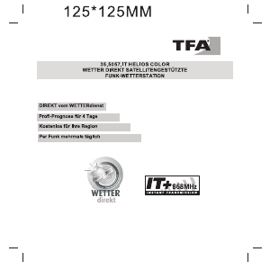Bedienungsanleitung TFA Helios Color Wetterstation
