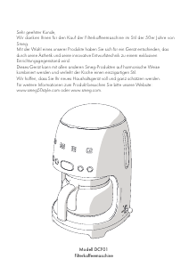 Bedienungsanleitung Smeg DCF01CREU Kaffeemaschine