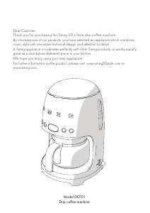 Handleiding Smeg DCF01PBEU Koffiezetapparaat