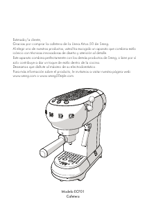 Manual de uso Smeg ECF01BLEU Máquina de café