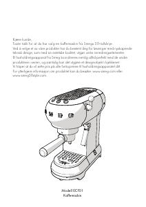 Bruksanvisning Smeg ECF01CREU Kaffemaskin