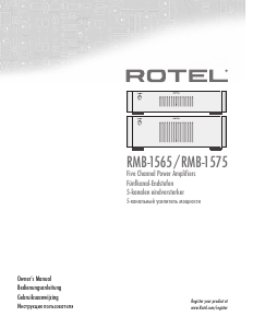 Bruksanvisning Rotel RMB-1565 Förstärkare