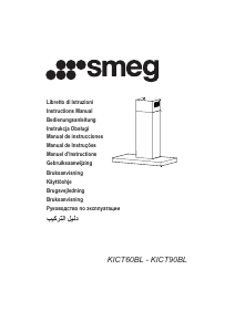 Manual de uso Smeg KICT90BL Campana extractora