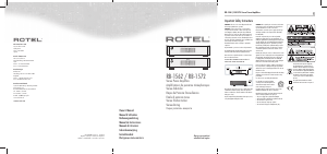 Manuale Rotel RB-1572 Amplificatore
