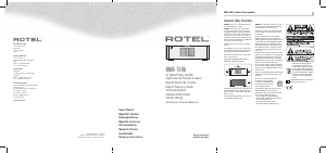 Manual Rotel RMB-1506 Amplifier